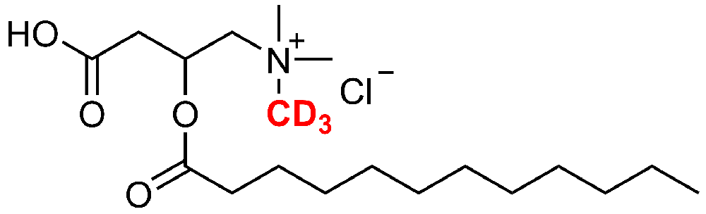 十二烷酰基肉碱-D3 盐酸盐(Dodecanoyl-carnitine-d3 HCl)