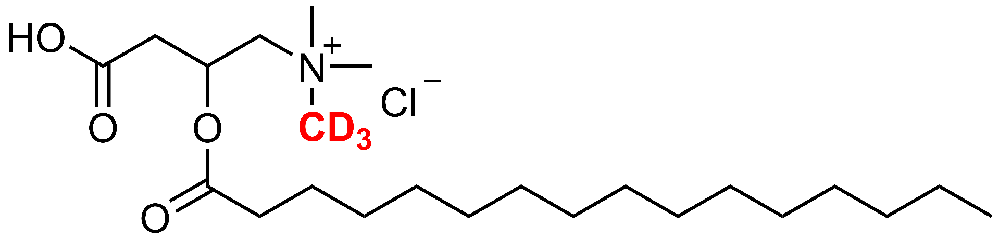 十六烷酰基肉碱-D3 盐酸盐(Palmitoyl carnitine-d3 HCl)
