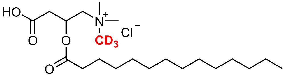 十四烷酰基肉碱-D3盐酸盐(Tetradecanoyl carnitine-d3 HCl)
