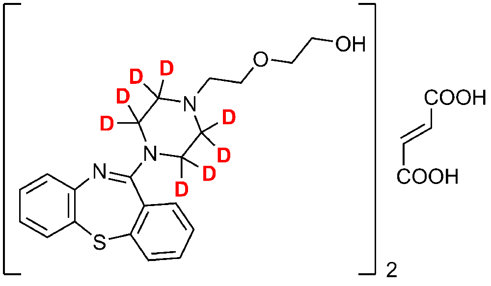半富马酸喹硫平-D8(Quetiapine-d8 half fumarate)