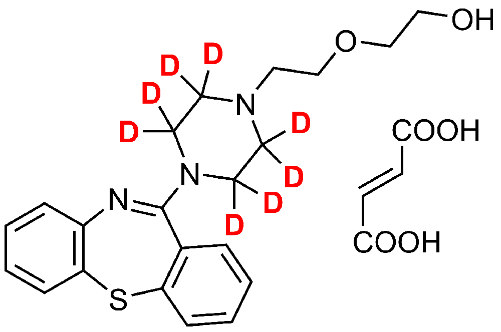 富马酸喹硫平-D8(Quetiapine-d8 fumarate)