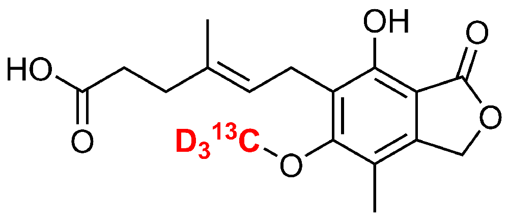 霉酚酸-13C,D3(Mycophenolic acid-13C,d3)
