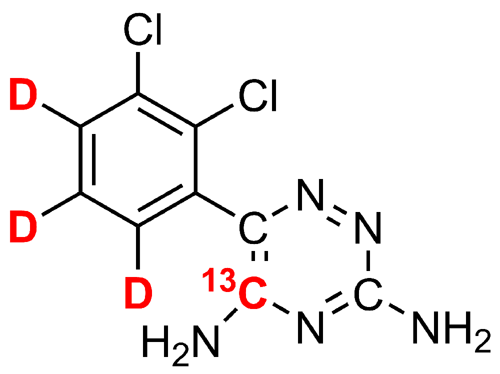 拉莫三嗪-13C,D3(Lamotrigine-13c,d3)